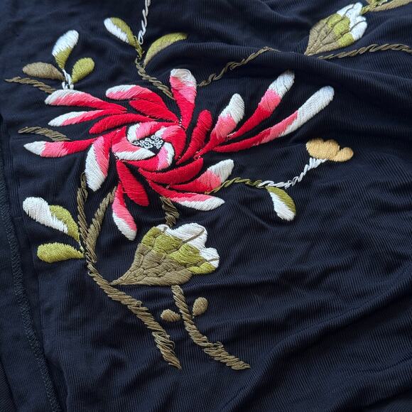 Jean Paul Gaultier Vintage‎ Floral Hummingbird Kimono Sleeve Mesh Mini Dress - Picture 11 of 15
